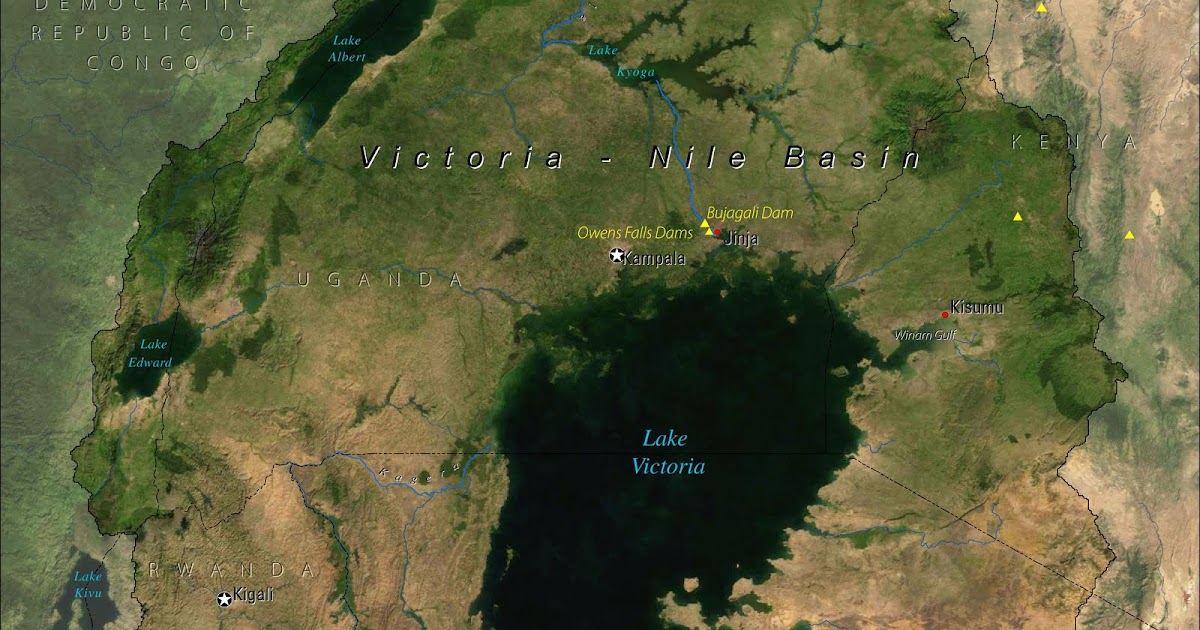 Print this Map of Uganda