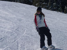 Stacy having fun on the slopes - makes it look quite easy