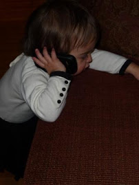 On the phone with Grandma Linda