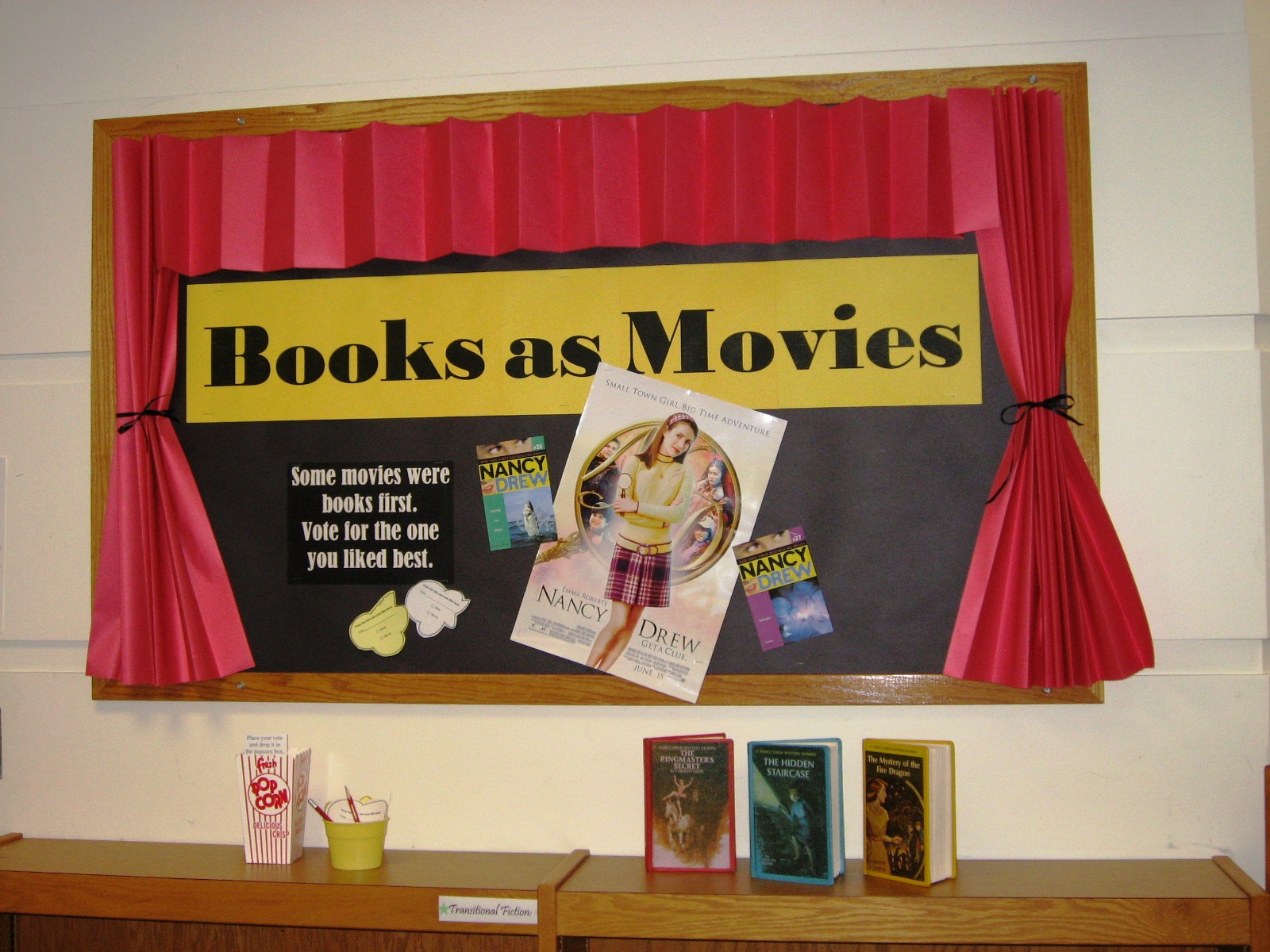 Library Displays Books as Movies