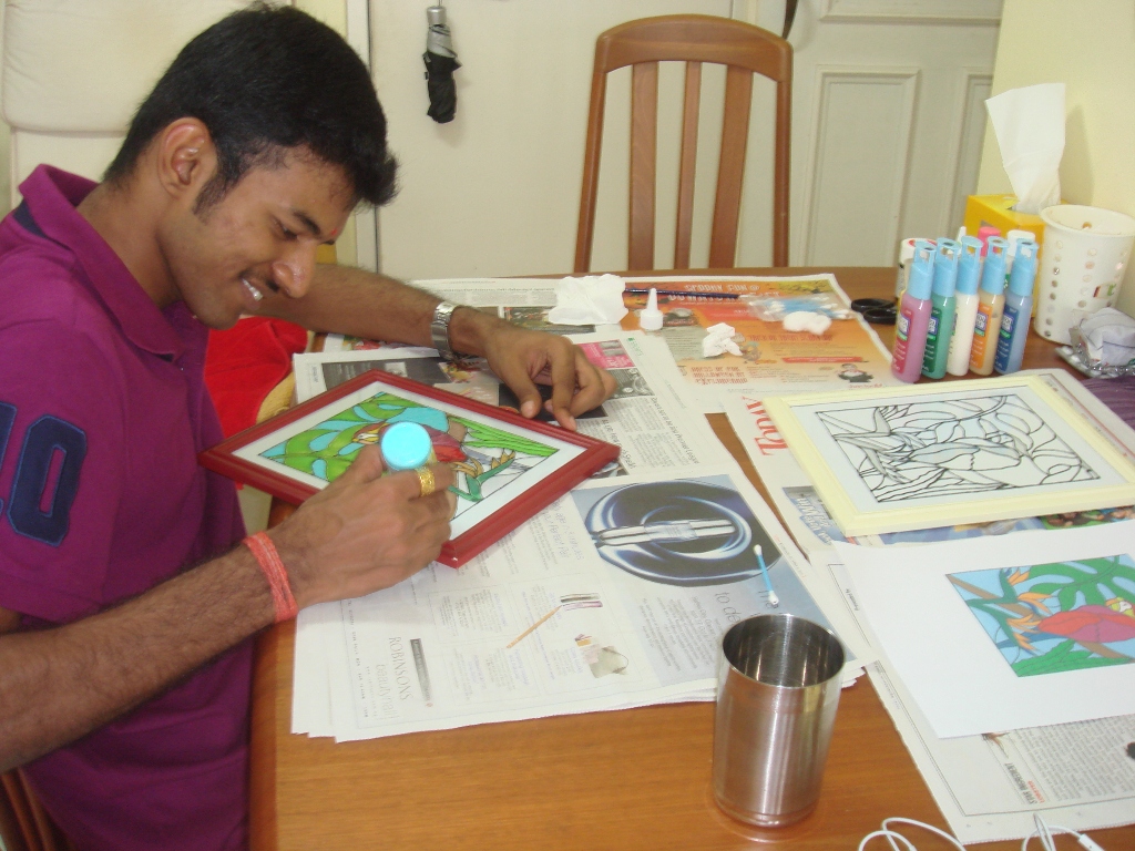 Craft with Chitra Glass Painting classes for beginners