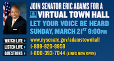 Join Senator Eric Adams Tonight !!