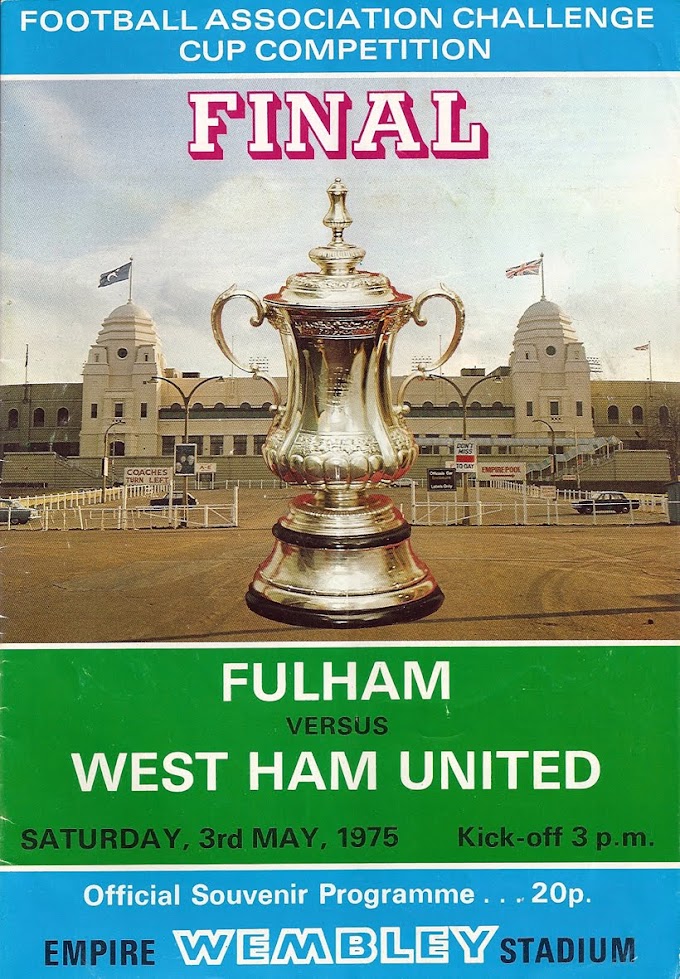 FA CUP FINAL 1975. West Ham vs Fulham.