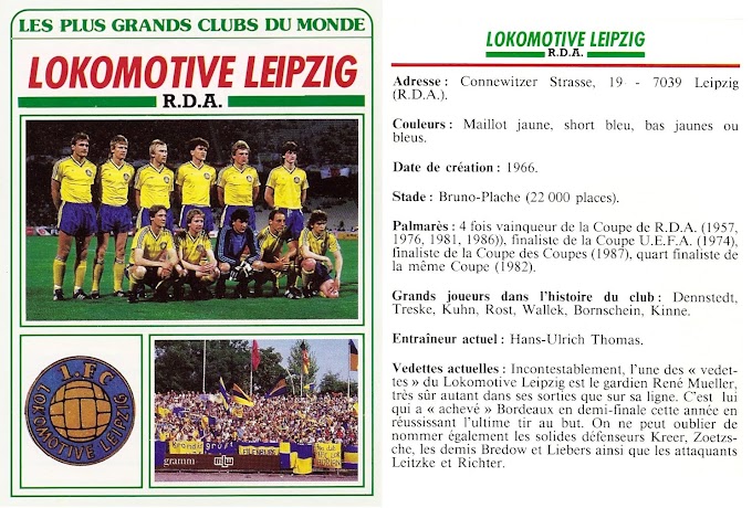 F.C LOKOMOTIVE LEIPZIG 1986-87.