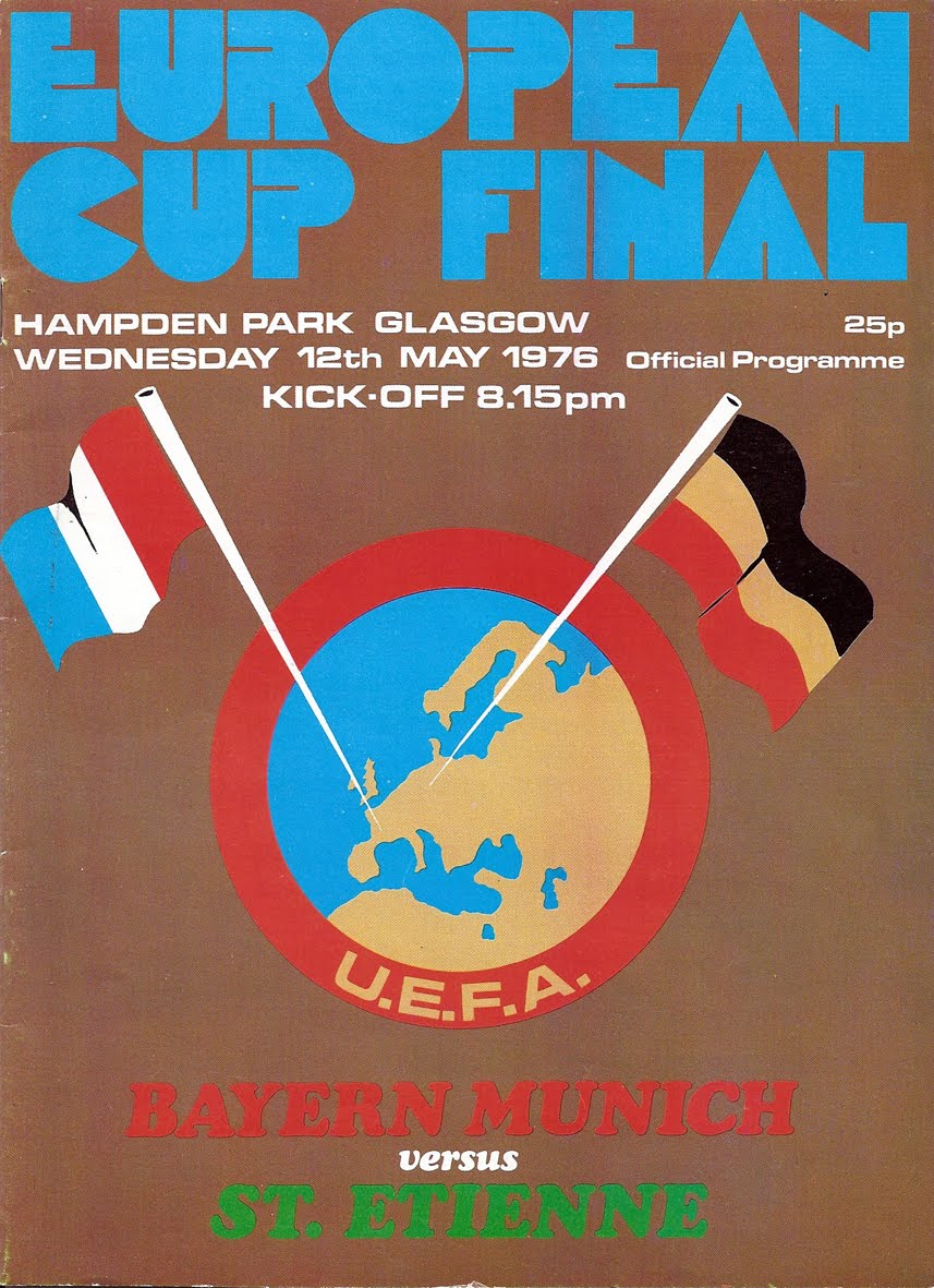 FINALE COUPE DES CLUBS CHAMPIONS 1976. Bayern Münich vs Saint-Etienne.