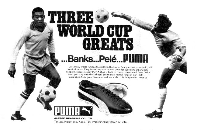 PUB. Puma. Pelé... Banks... Puma.