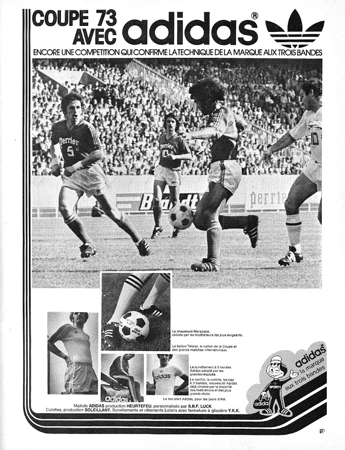 PUB. Adidas. Coupe de France 1973.