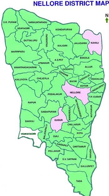 Nellore District Map - General Information