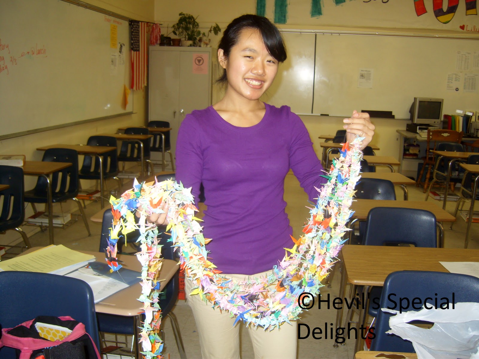 Hevil's Special Delights Stringed Paper Cranes