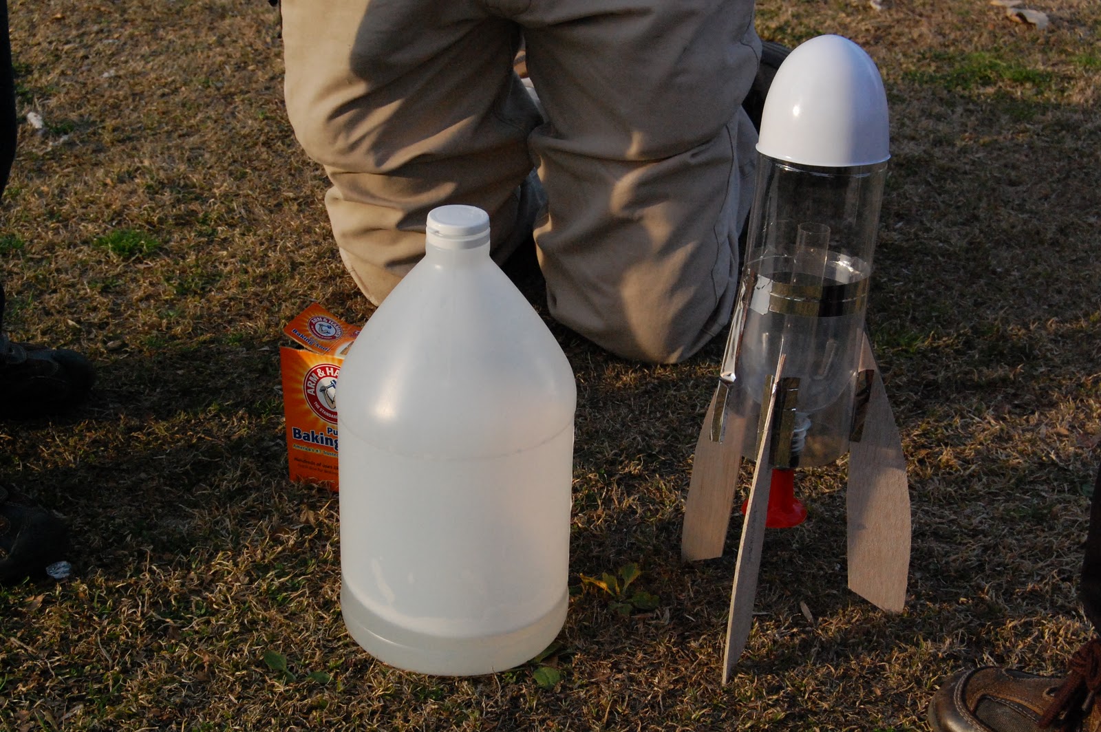 A Homegrown Life: Sunday afternoon science: Bottle rocket!