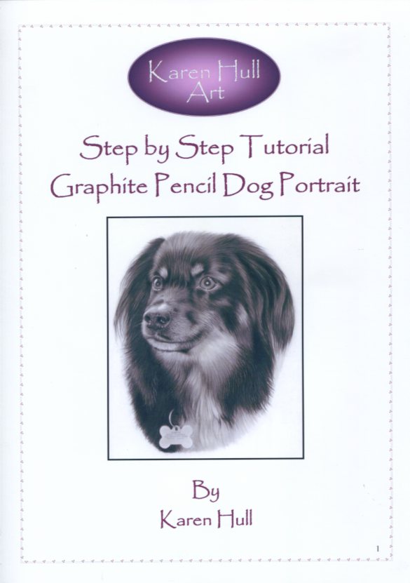 Karen Hull Art Step by Step Drawing Tutorial Graphite Dog Portrait