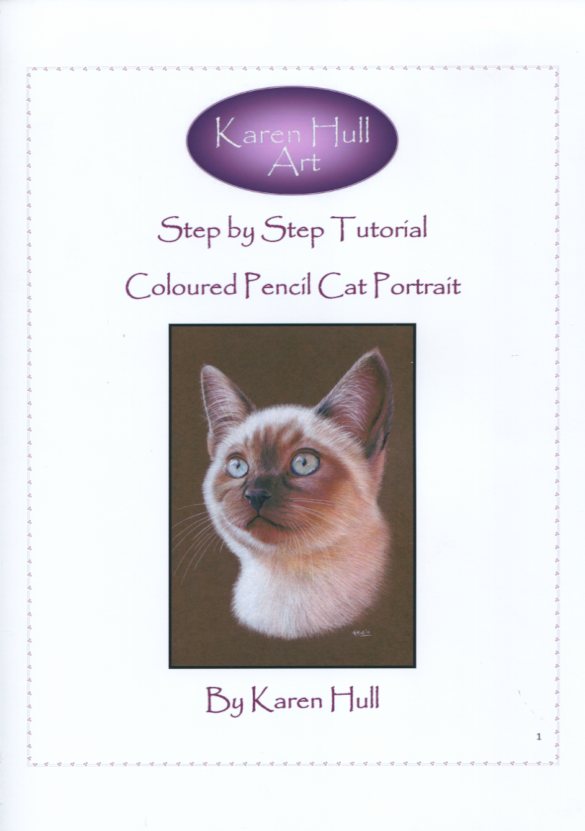 Karen Hull Art Step by Step Drawing Tutorial Pencil Cat Portrait