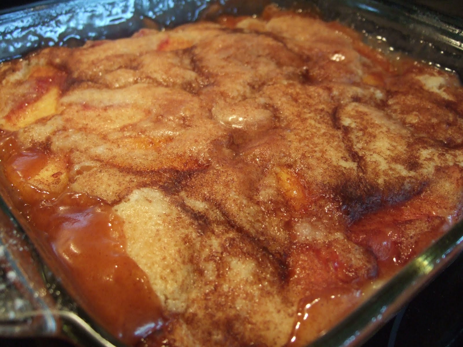 6. black southern peach cobbler.