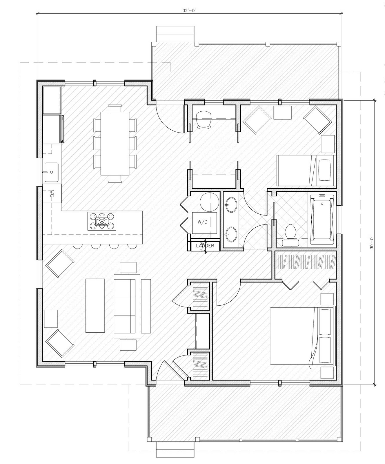 Design Banter D A home  plans  3 Plans  Under  1 000  Square  Feet 