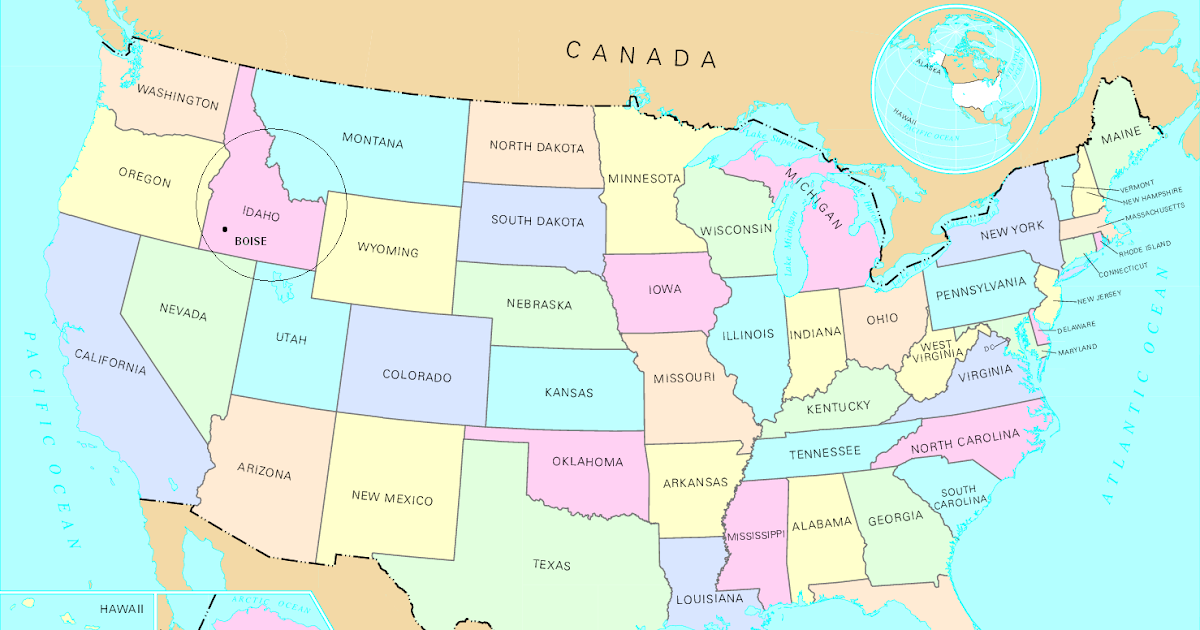 Who regions. Us Regions Map. California and Hawaii Region USA.