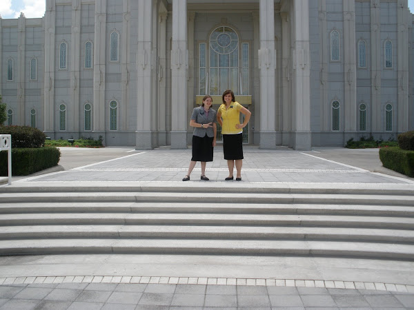 My companion and I at the temple YEAH!