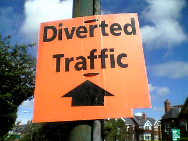 Vincent s ENGLISH CORNER What Does diverted Traffic Mean 