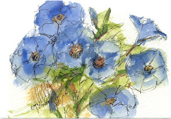 morning glories painting paint watercolor learning neighborhood water glory