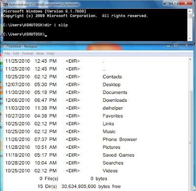 COPY COMMAND PROMPT OUTPUT IN WINDOWS 7
