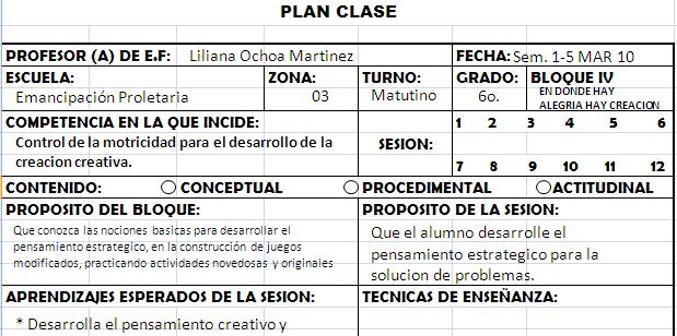 * BLOG DE EDUCACIÓN FÍSICA *: FORMATO DE PLAN CLASE