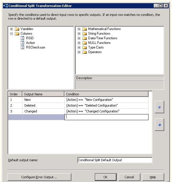 sql solace: SSIS Data Flow : Conditional Split examples