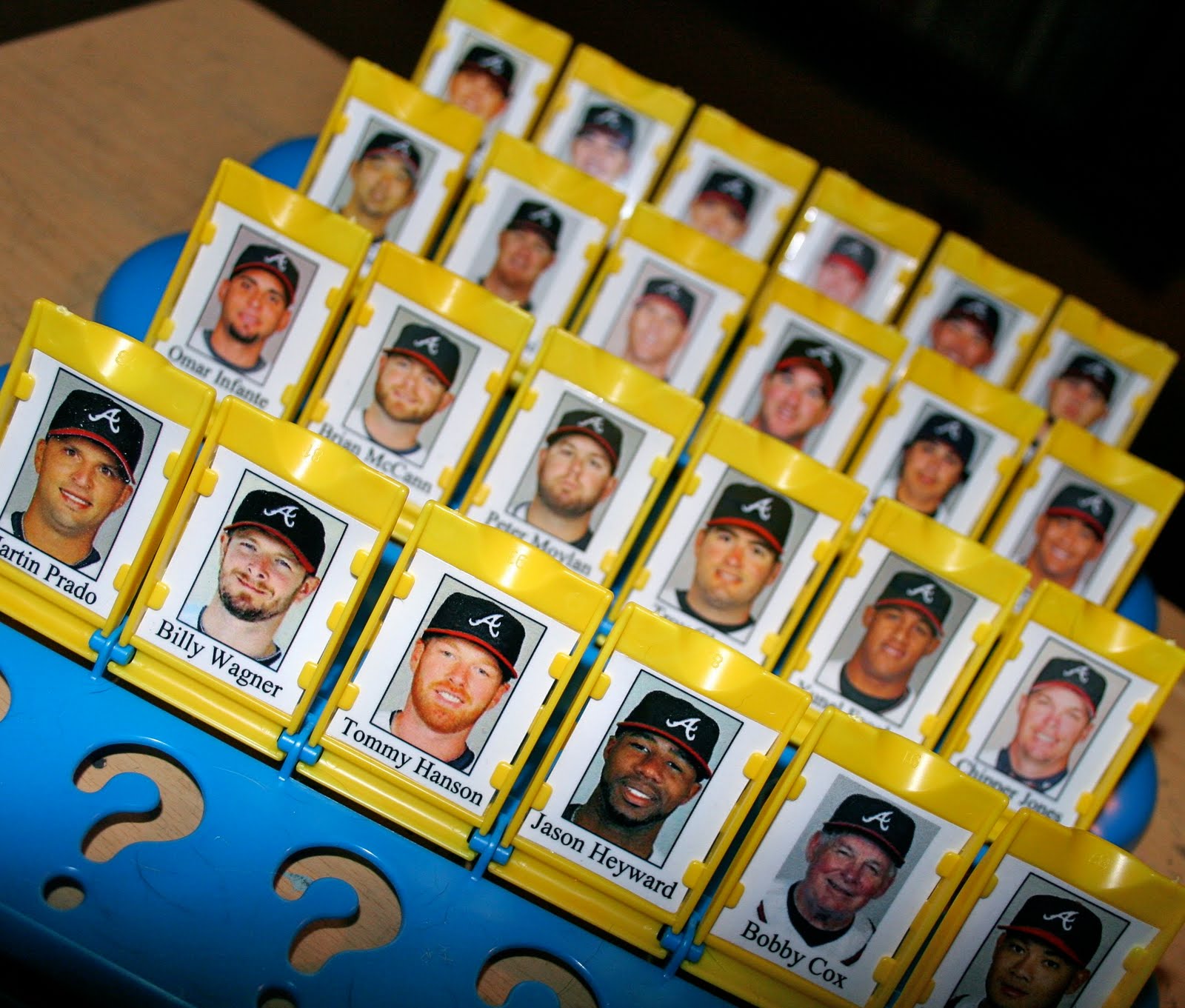 Persnickety Peacock Guess Who Braves Edition