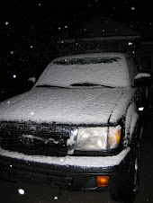snow on Jared's truck