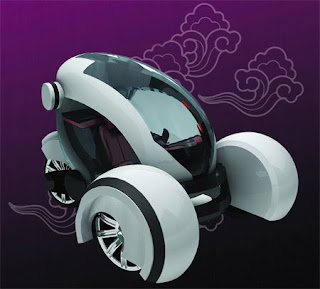 Modern Airwaves Futuristic Compact City concept car