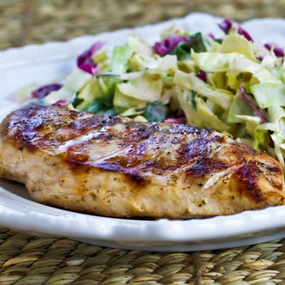 Very Greek Grilled Chicken found on KalynsKitchen.com