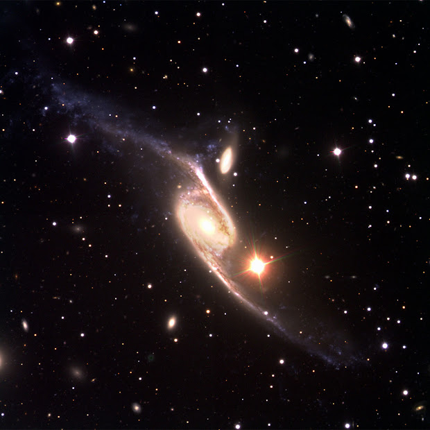 Beautiful barred spiral galaxy NGC 6872 as seen by the VLT