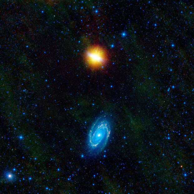 NASA's WISE beholds M81 and M82, a pair of dancing galaxies