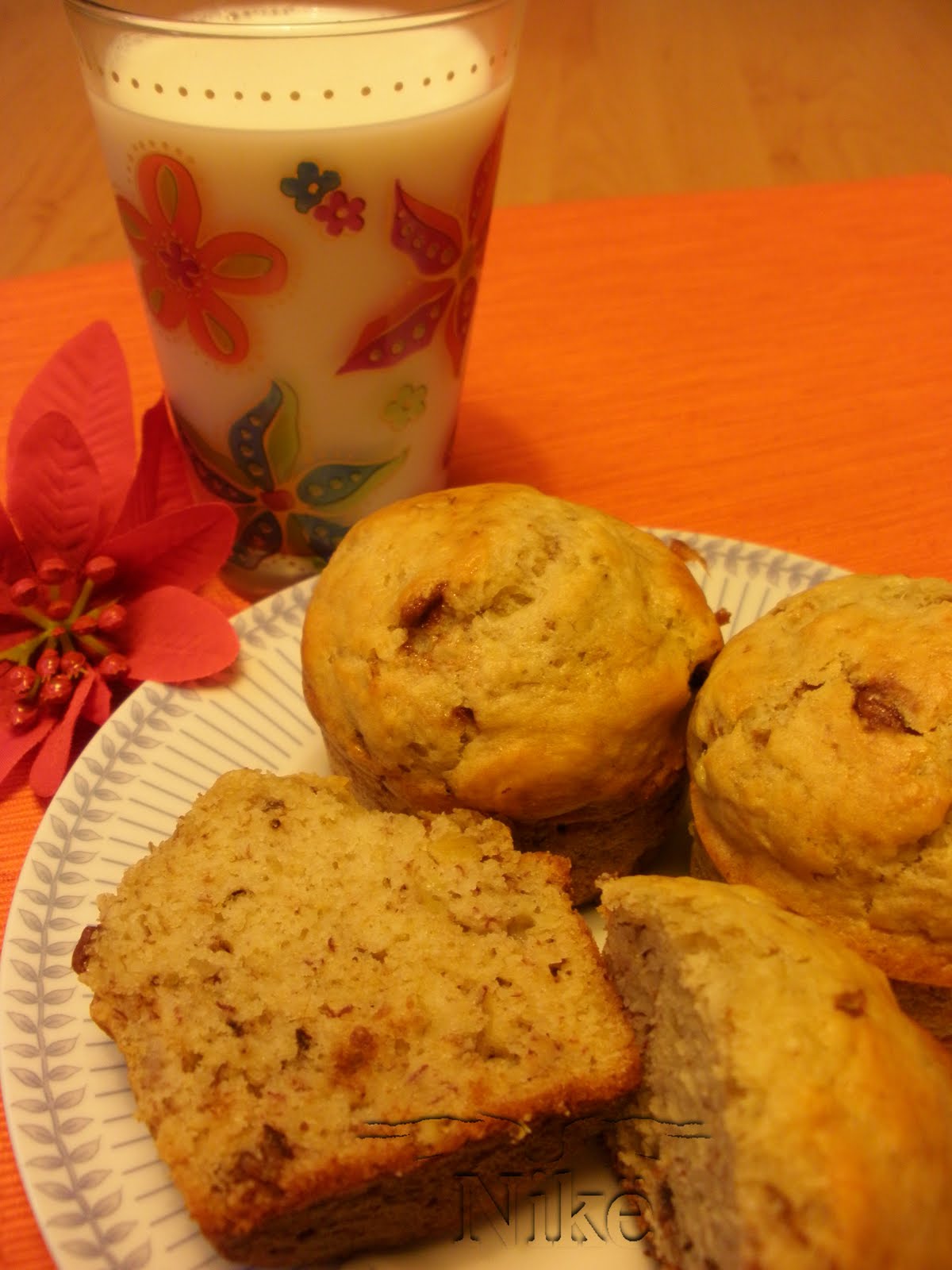 COSILLAS CON äNGEL SUPER MERIENDA MUFFINS DE PLÁTANO Y NUECES