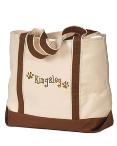 Personalized Canvas Dog Tote Bags