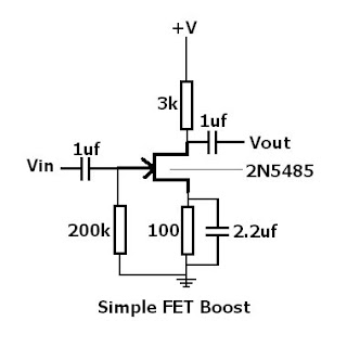 Jim Cox Effects and Mods: My Simple FET Booster