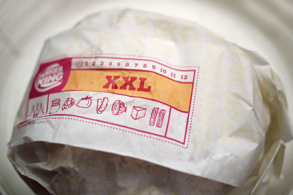 mark whitfield photography burger king xxl bacon double cheeseburger