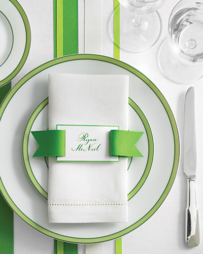 ribbon tablescape