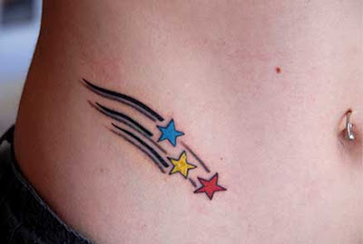 hip shooting star tattoo pics