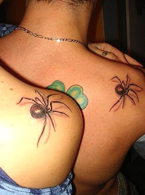 picture of black widow spider tattoo