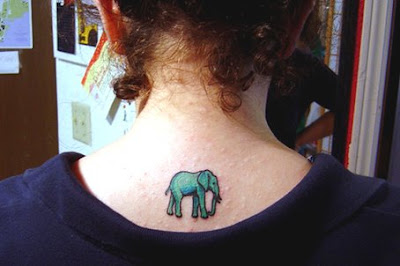 pink elephant tattoo pics