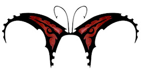 tribal butterfly tattoo images