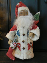 Small Santa in Quilted Coat