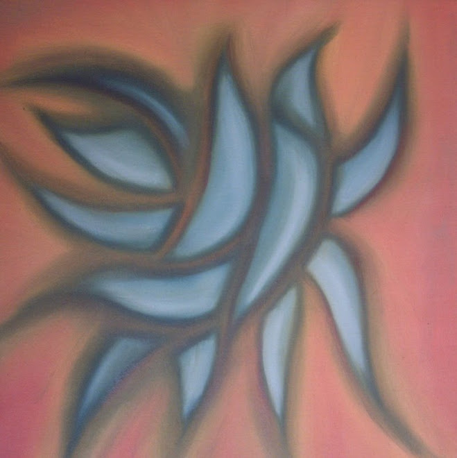 FOLHAS 2 (ÓLEO S/TELA  30 X 30 CM)