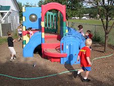 Colored hose defines play area