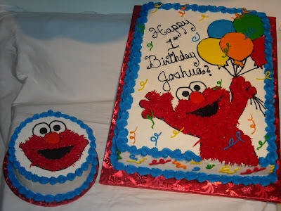 Elmo Birthday Cakes on Jennifer S Gallery Of Cakes  1st Birthday With Elmo