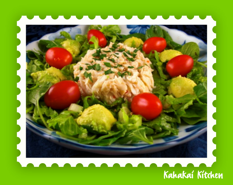 Kahakai Kitchen Crab and Avocado Salad with Japanese Dressing from