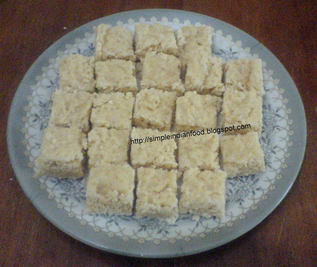 Simple Indian Food An Easy Cooking Blog Coconut milk powder burfi