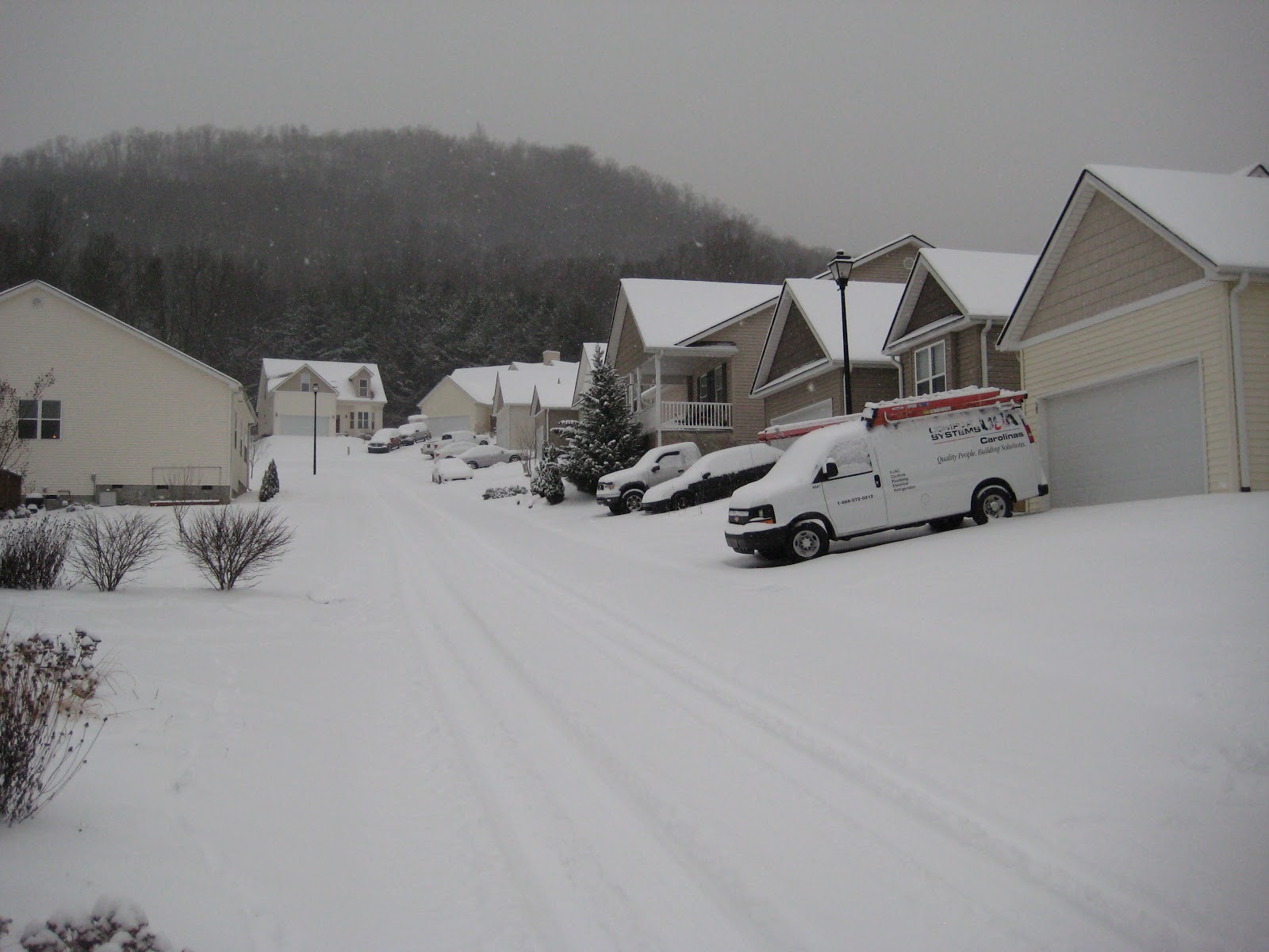 The Western North Carolina Project! Snow at 2,200 ft. Monday