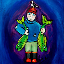 I's the B'y That Catches The Fish (Acrylic on Canvas)