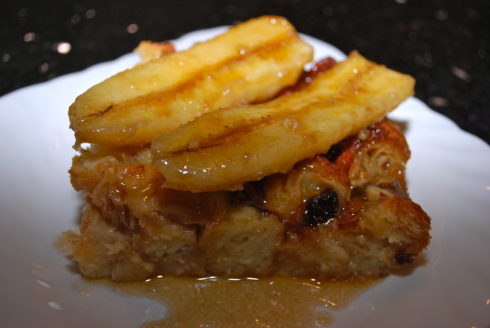 The Flying Foodie Bananas Foster Bread Pudding