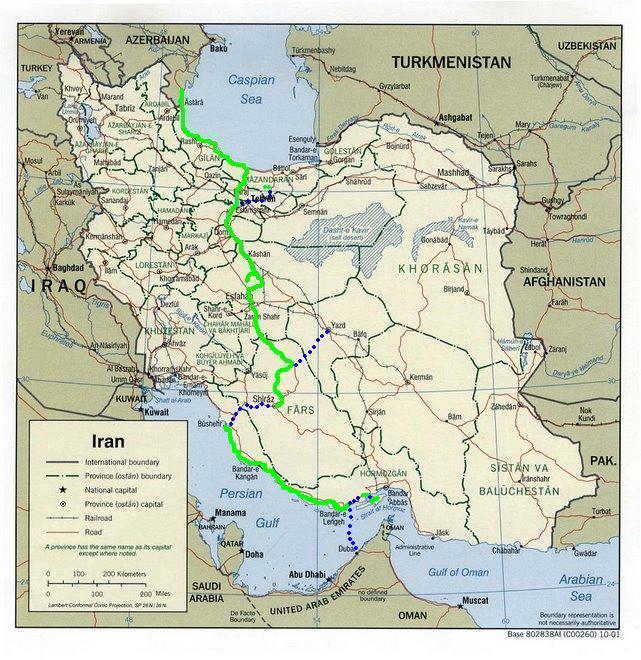 Mapa del recorrido.